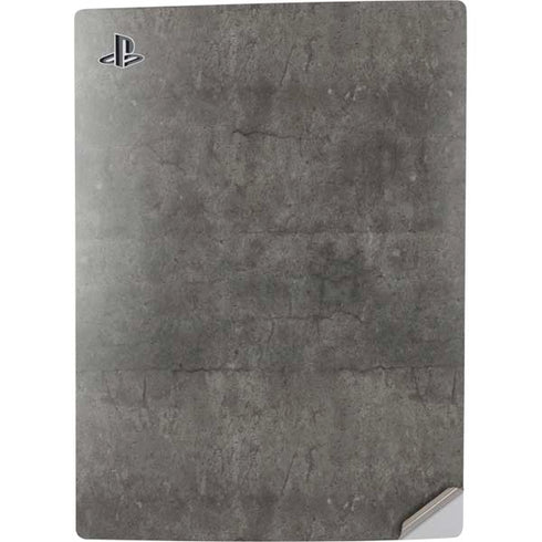 Dark Iron Grey Concrete PS5 Digital Edition Console Skin